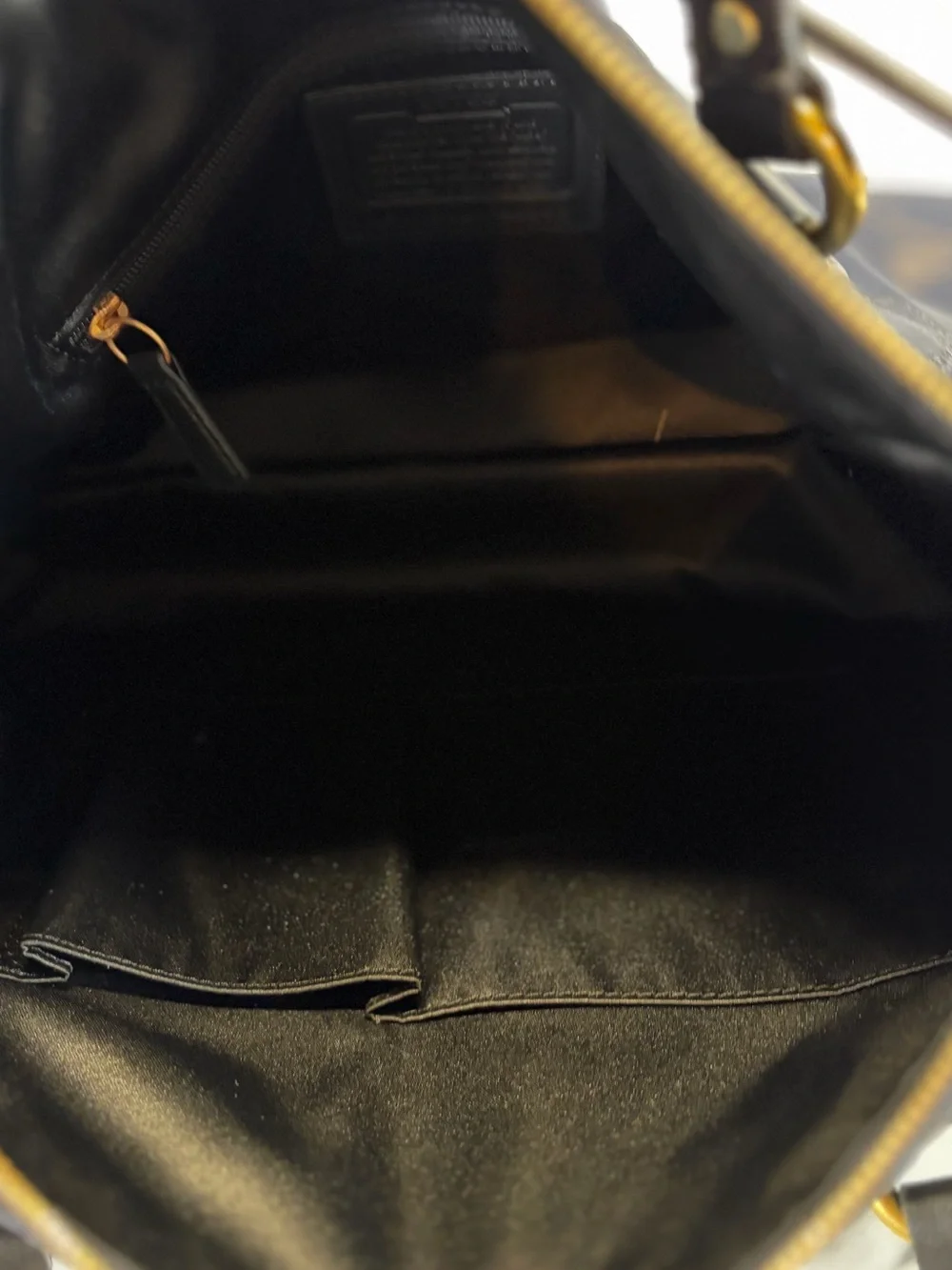 Coach NWT F26243 Signature Metallic Midnight Large Satchel Bag